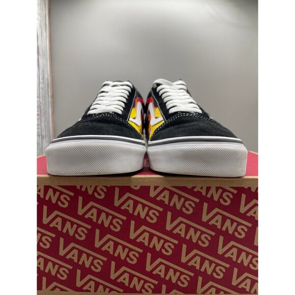 Vans Old Skool Fire Red Yellow Flame Men’s Sneakers 10 - Picture 7 of 13